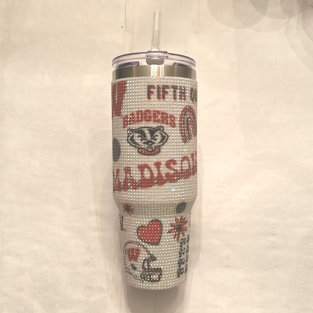 University of Wisconsin Bling Colossal 46 oz Tumbler (NIB)